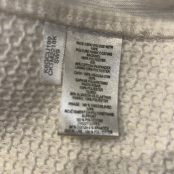 CALVIN KLEIN WHITE LEATHER JACKET SZ XL - Picture 11 of 14